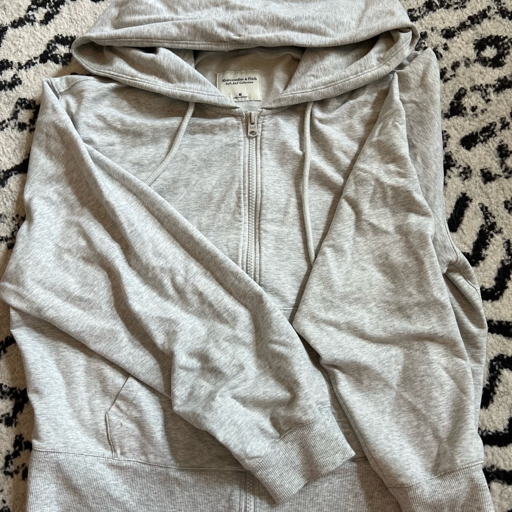 Abercrombie & Fitch Light Gray Hoodie